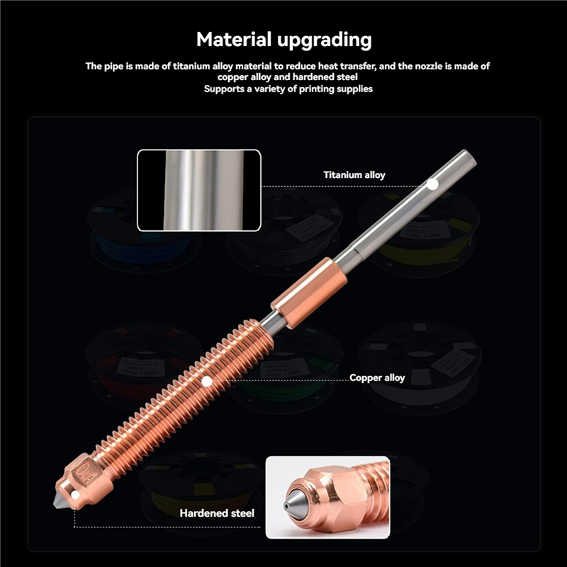 Nozzle 0.4Mm Hardened - AS59 -4X Per Creality K2 Plus