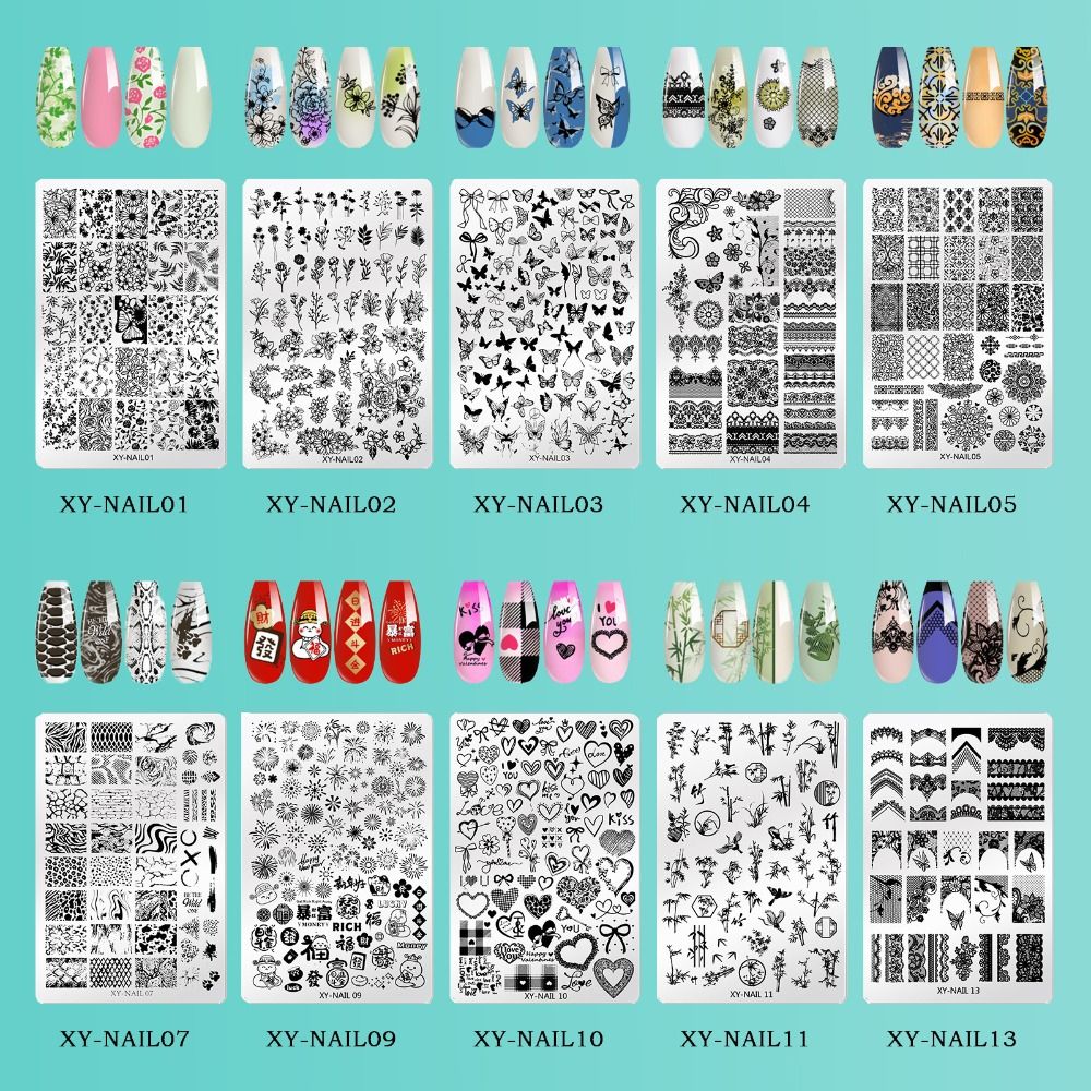 3D Printing Templates Free - NUOVA Piastra per Stampa Unghie in