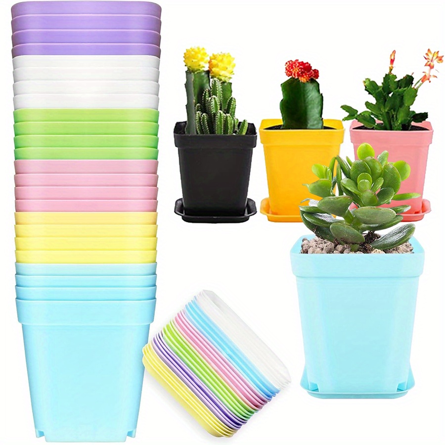 3D Printing Pot - 12 vasi quadrati in plastica da