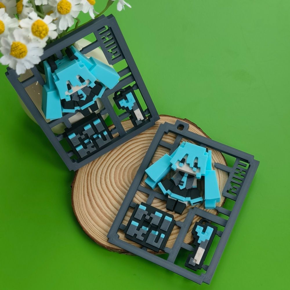 3D Printing Model - Modello semi-assemblato di Hatsune Miku in