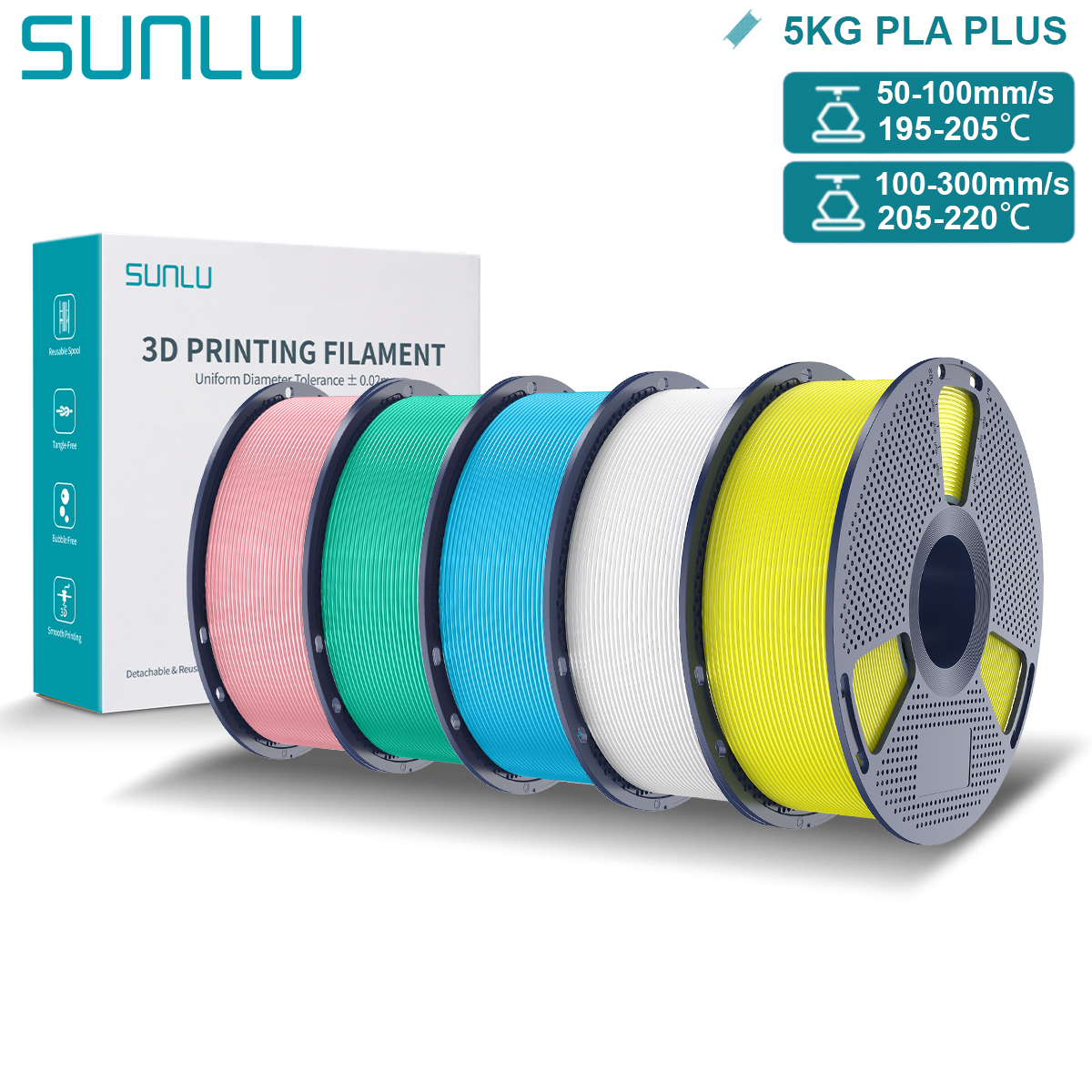 SUNLU PLA+ Filamento 1.75mm pe - 3D Printing Fdm recensione e prezzo
