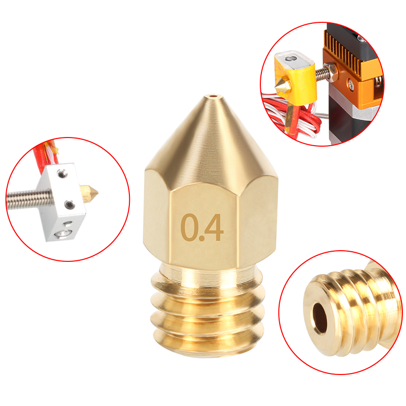Ugello in ottone MK8 0.2/0.3/0 - 3D Printing Ender recensione e prezzo