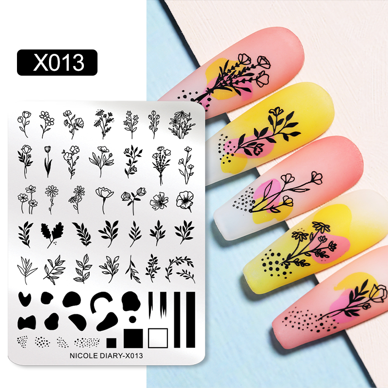 NICOLE DIARY Foglie Fiore Nail - 3D Printing Templates Free recensione e prezzo