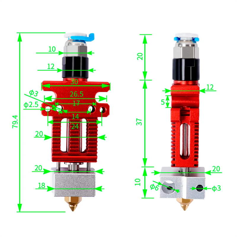 Parti della stampante 3D CR6 S - 3D Printing Ender recensione e prezzo