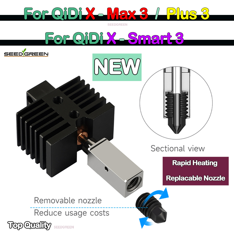 Hotend Per Qidi X plus 3 / X m - Nozzle 0.4Mm Hardened recensione e prezzo
