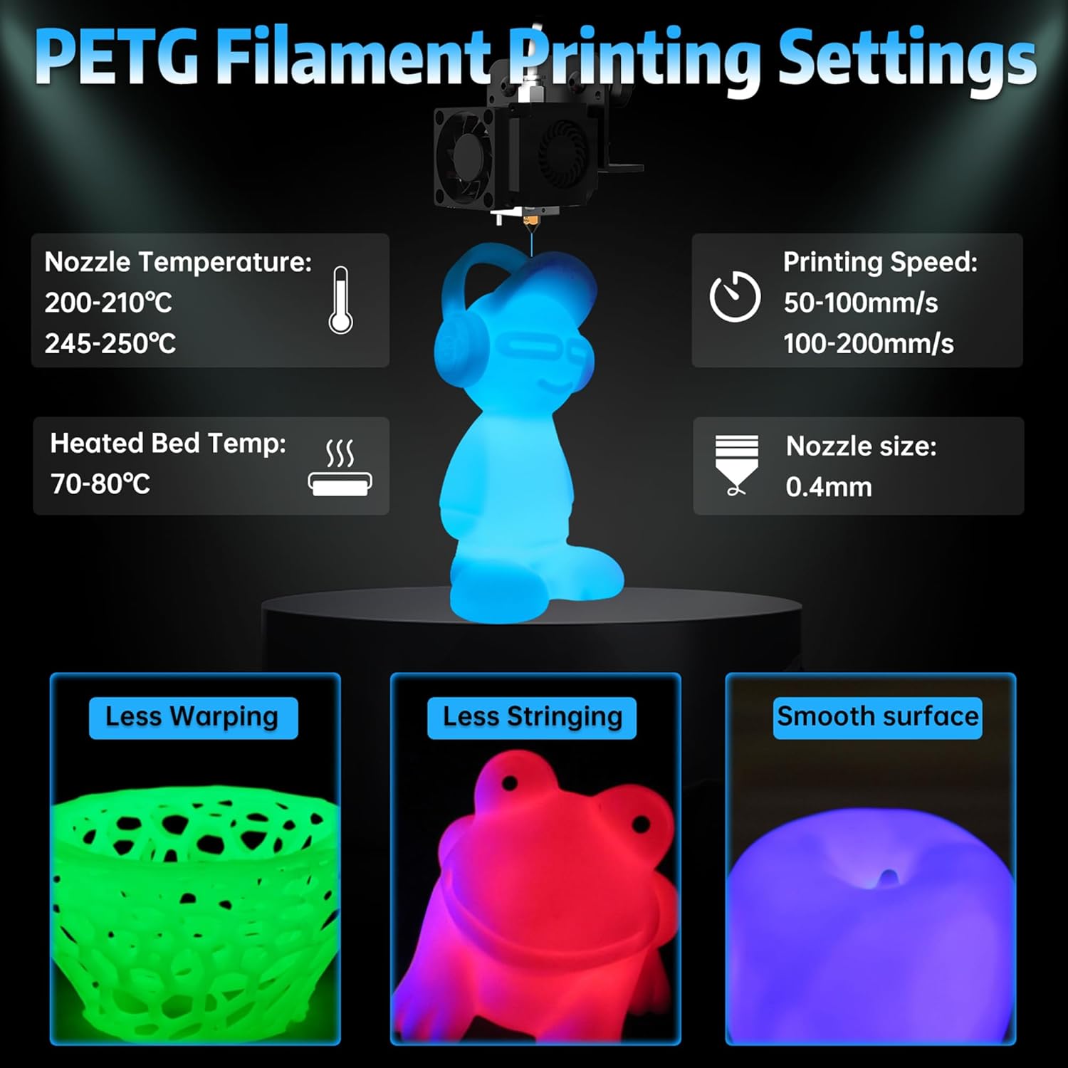 SUNLU 1KG Filamento PETG che s - Petg Filament recensione e prezzo