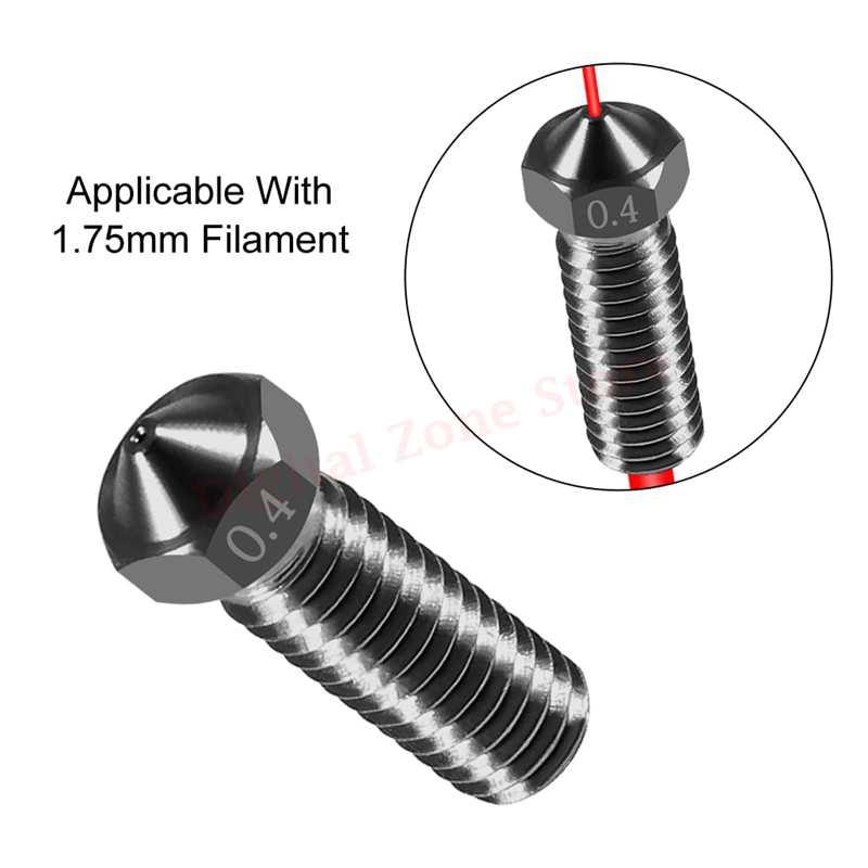 10pcs V6 ugello vulcano in acc - Nozzle 0.4Mm Hardened recensione e prezzo