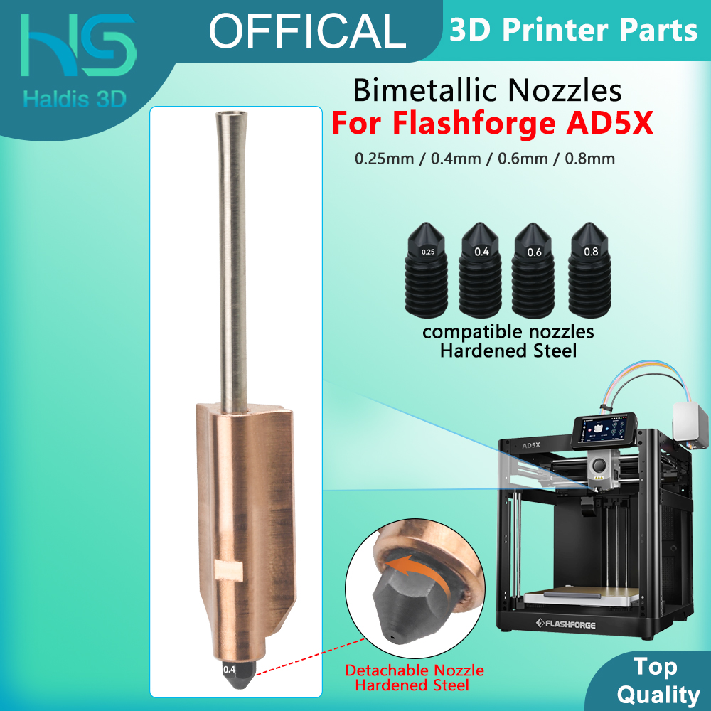 Per Flashforge AD5X Ugelli bim - Nozzle 0.4Mm Hardened recensione e prezzo
