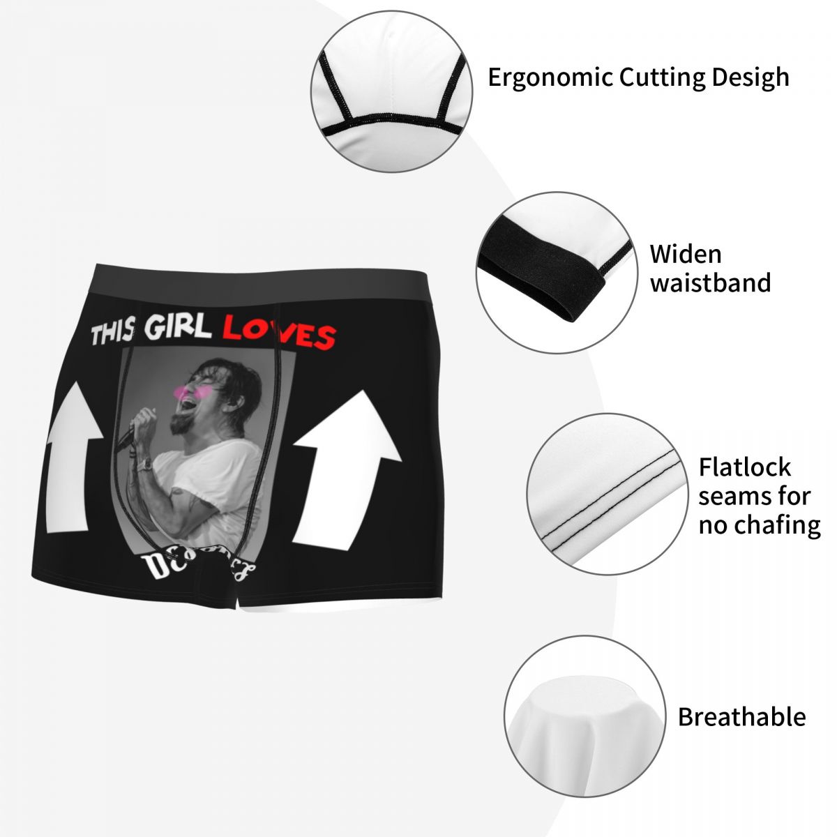 Pantaloncini boxer da uomo con - 3D Printing Metal recensione e prezzo