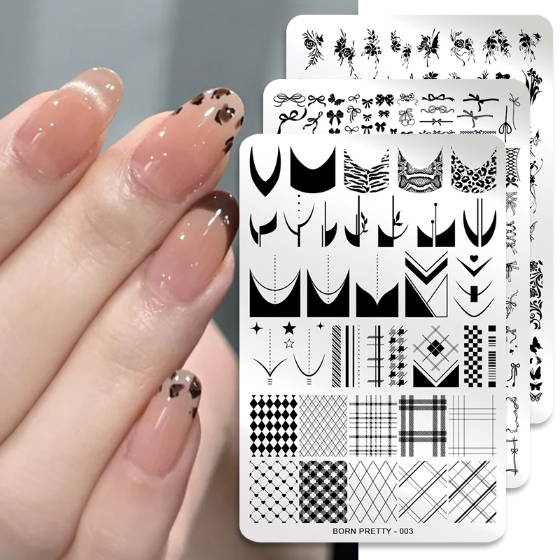 BORN PRETTY Foglie Fiore Nail  - 3D Printing Templates Free recensione e prezzo
