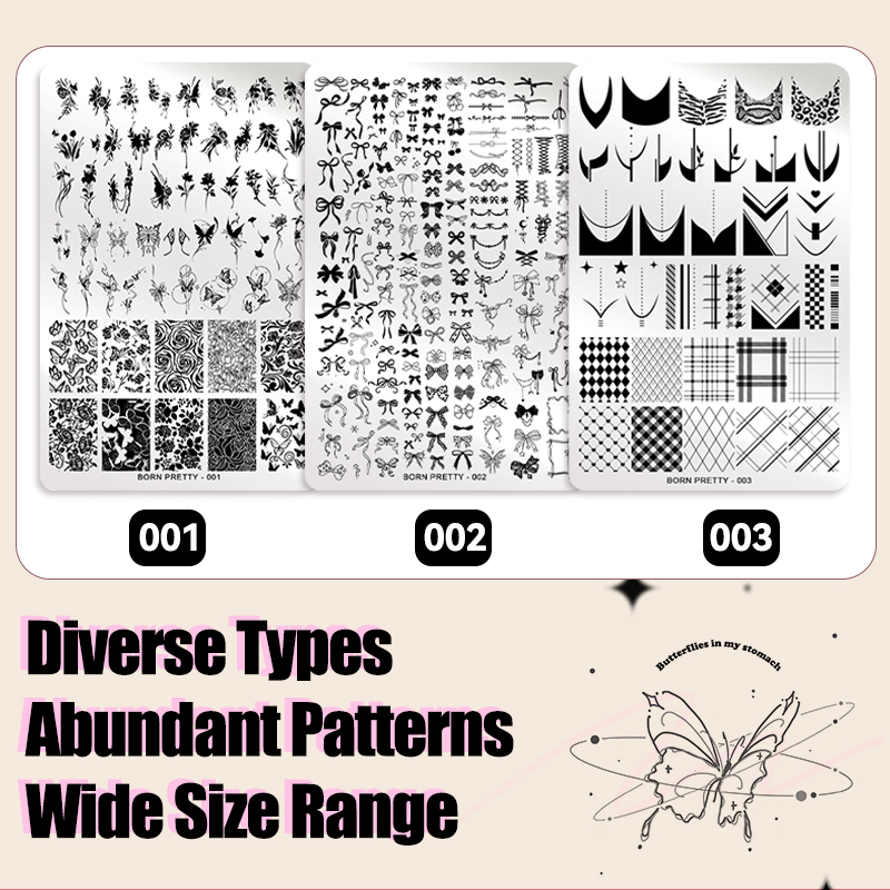 BORN PRETTY Foglie Fiore Nail  - 3D Printing Templates Free recensione e prezzo