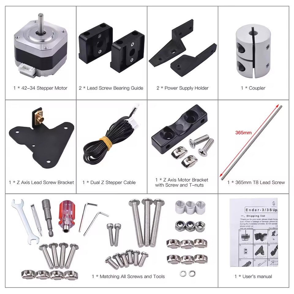 Parti della stampante 3D per E - 3D Printing Ender recensione e prezzo